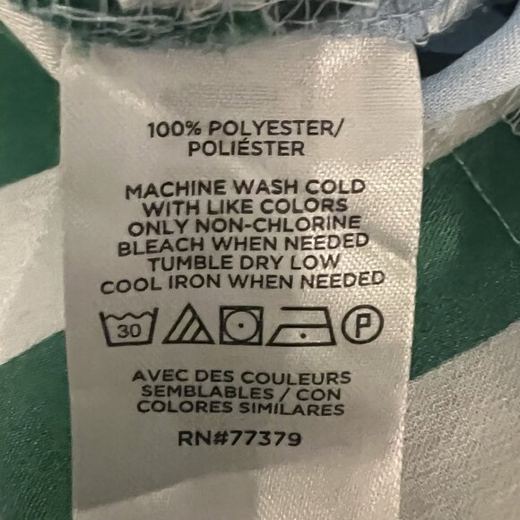 Ann Taylor Sleep Satin Pajama Shorts Set Large Floral Green White Loungewear - Picture 5 of 7